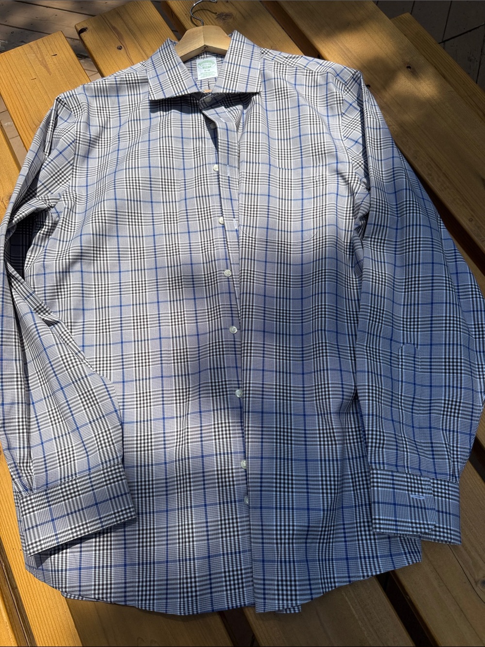 Brooks Brothers Brown Check Dress Shirt